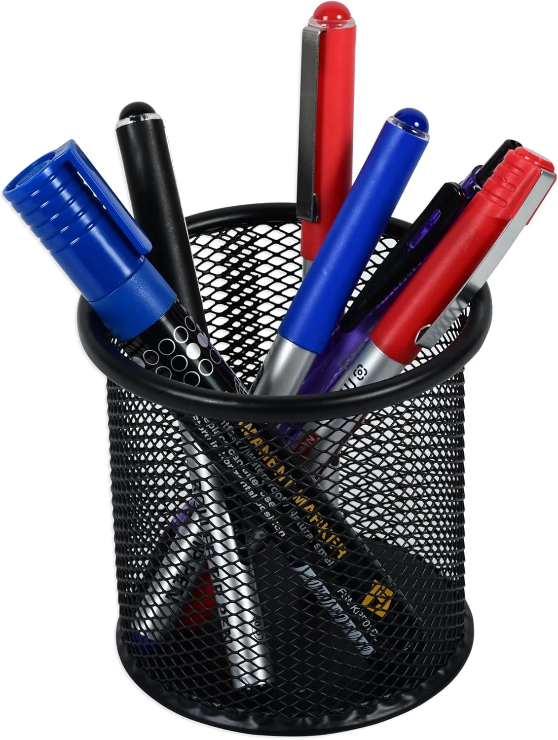 FIS Wire Mesh Pen Holder, Size (9X9.8Cm), Round Shape-Black Color-Fsph101Bk - Image 4
