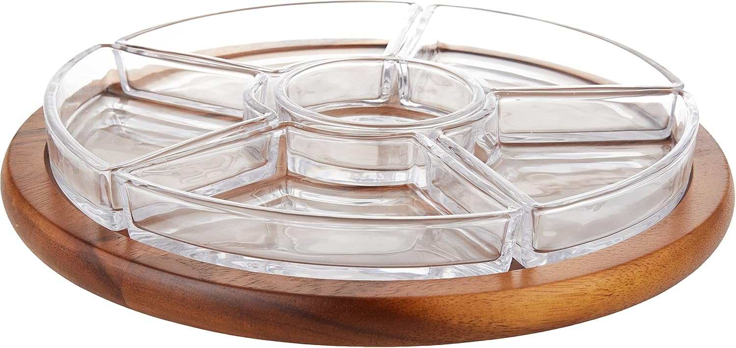 Billi Chip & Dip Rotatable Serving Tray – 30.5 x 6.5 cm