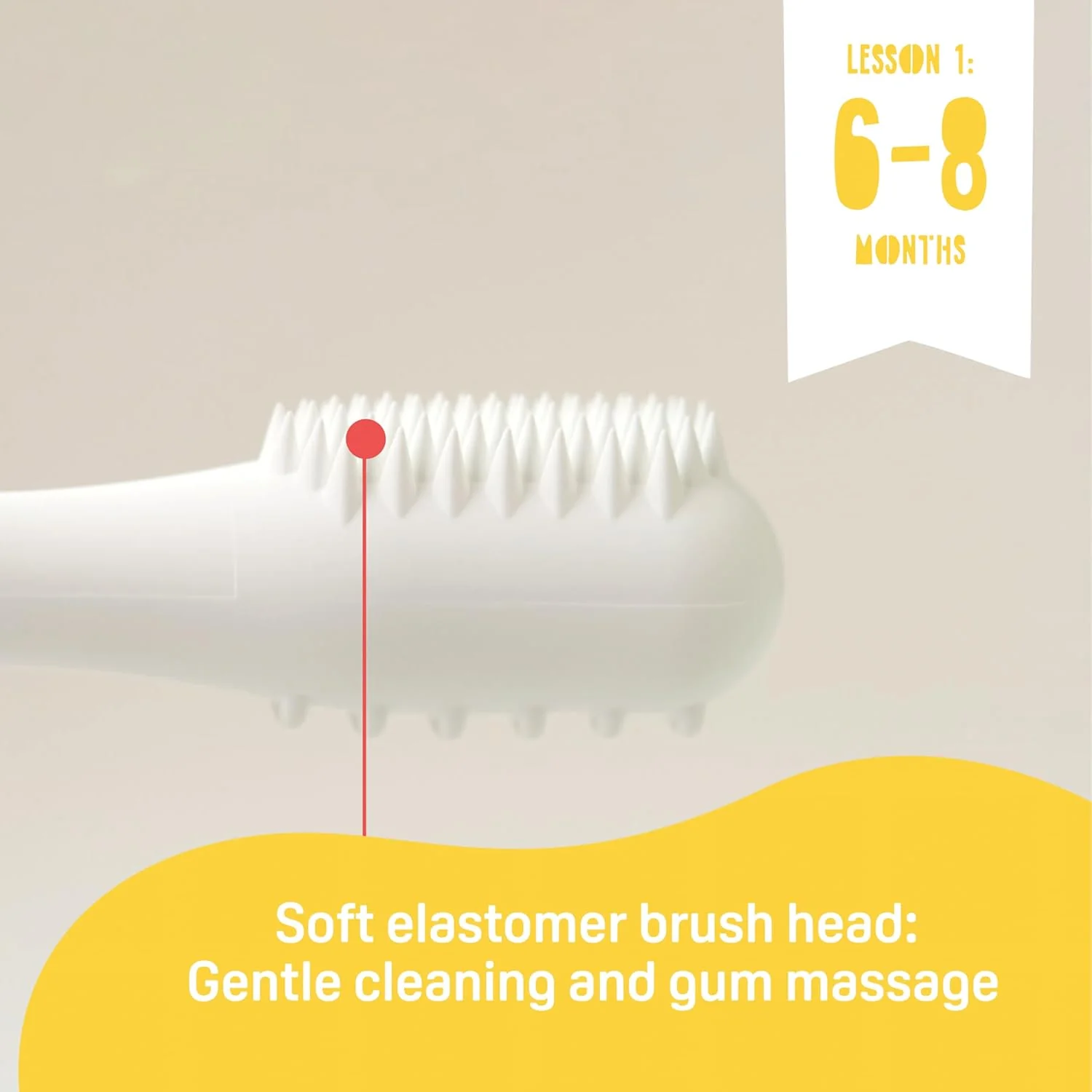 Pigeon Training Tooth Brush Set, Extra Soft Bristles, Soft Grip, Lesson 1, 2, 3, Multi Colour - Image 4