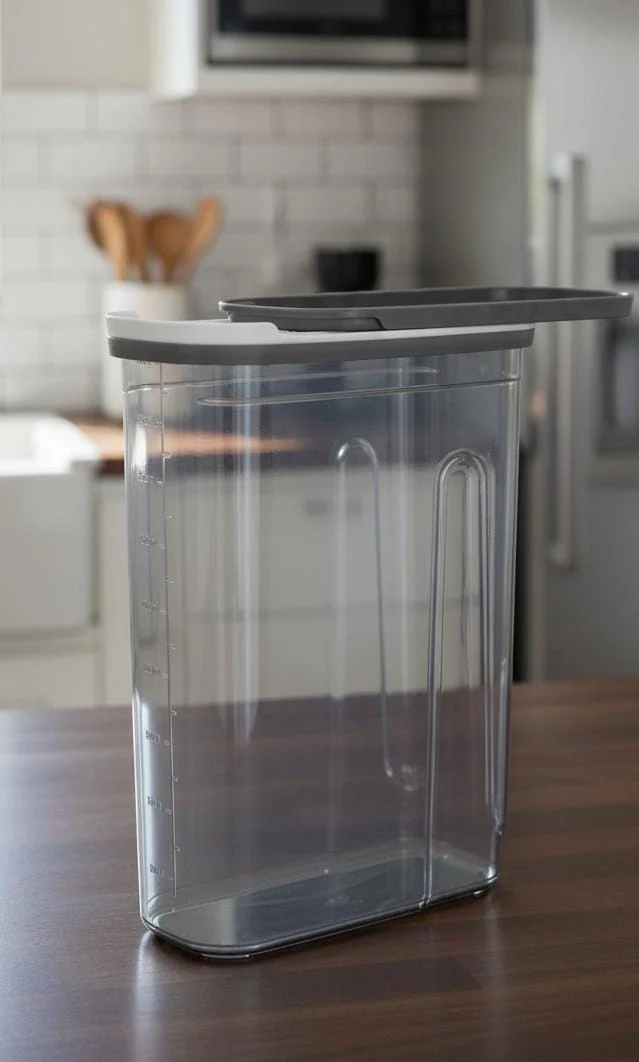 FOLY LIFE Airtight Meal Prep Box 2700ml Transparent Gray | Large BPA Free Storage Container with Locking Lid