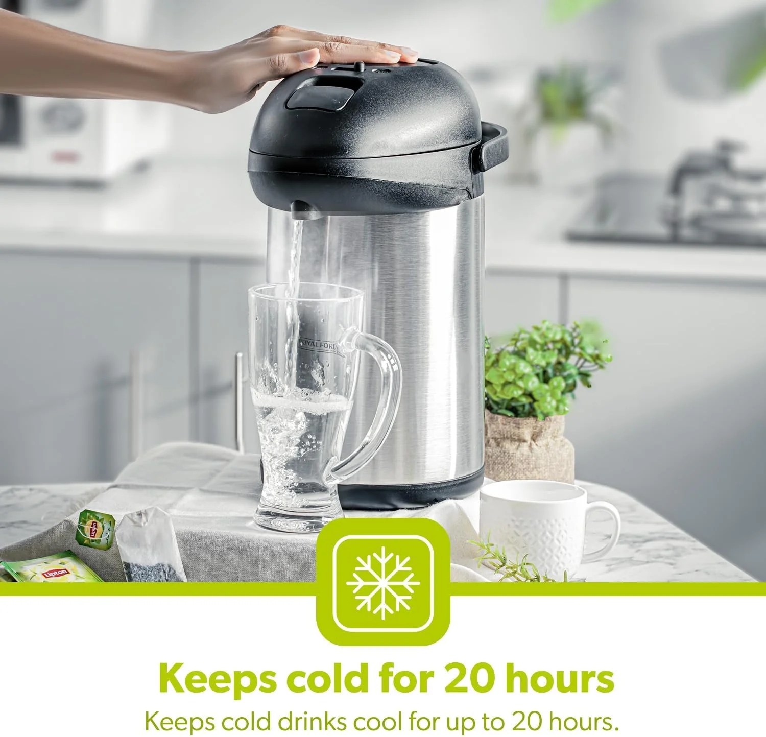 Royalford Vacuum Flask - RF8338 - 5 Ltr - Image 4