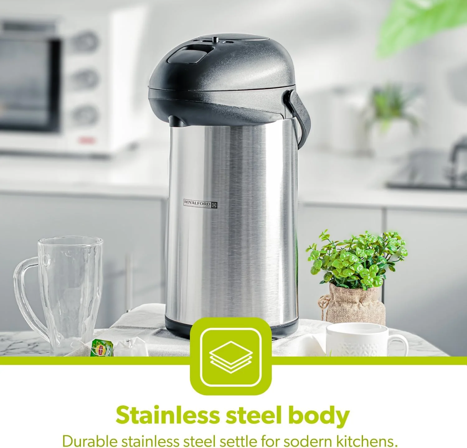 Royalford Vacuum Flask - RF8338 - 5 Ltr - Image 6
