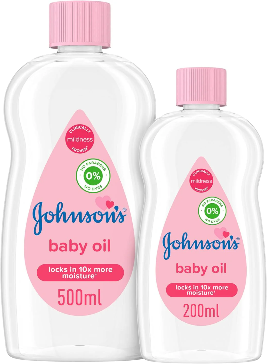 Johnson's Baby Moisturising Oil 500ml + 200ml Free
