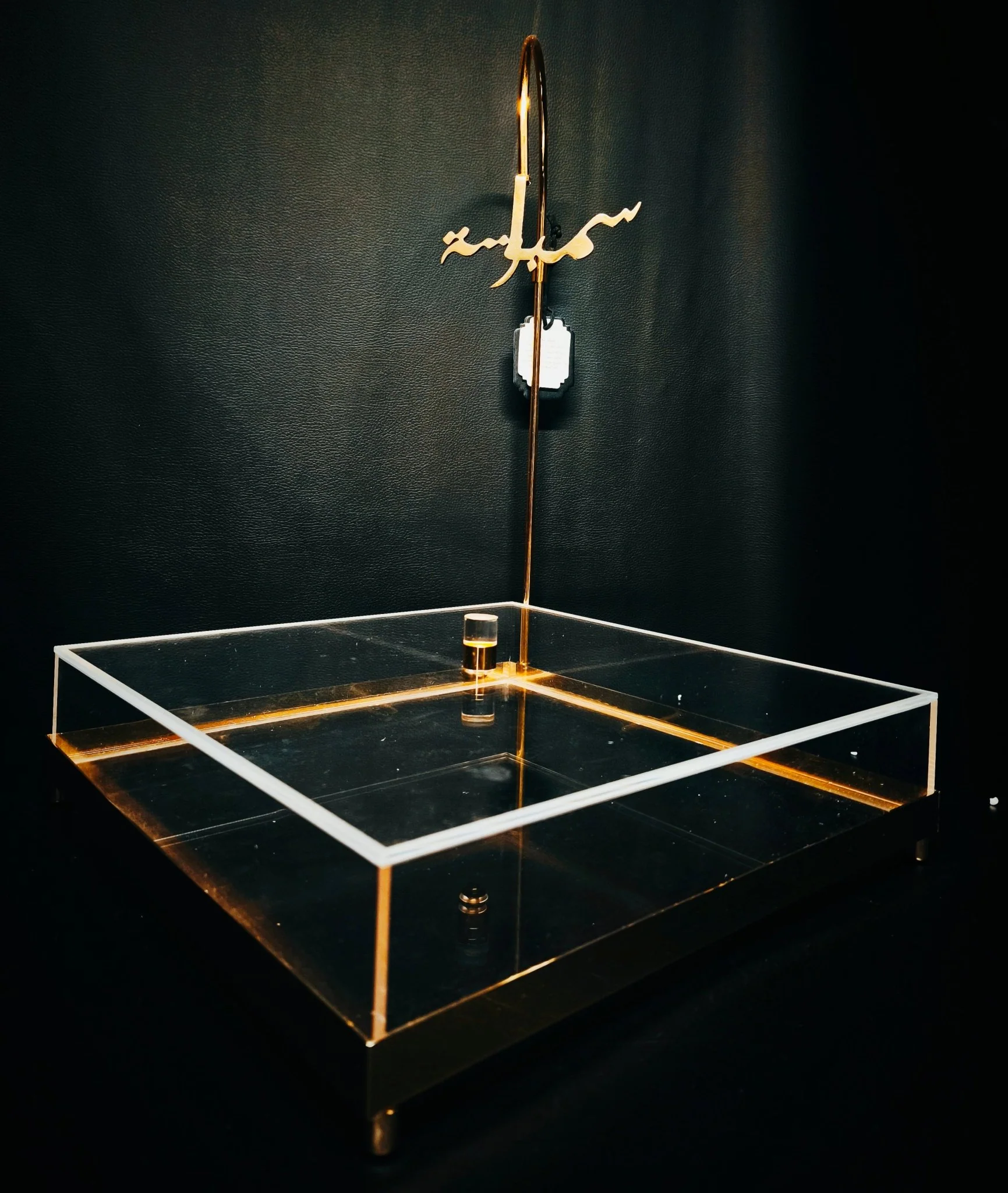 Fursan Acrylic Storage Box Square Large 30X30Cm Gold - Image 3