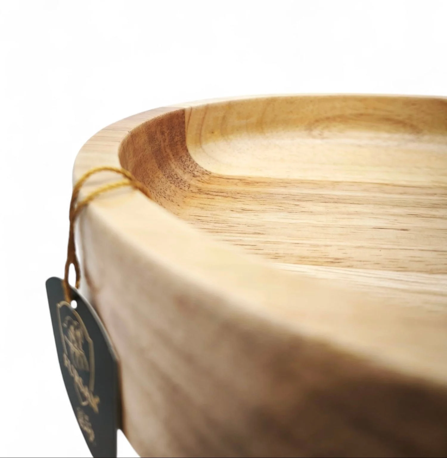 Fursan Date Tray With Stand 24Cm Wooden Gold - Image 4