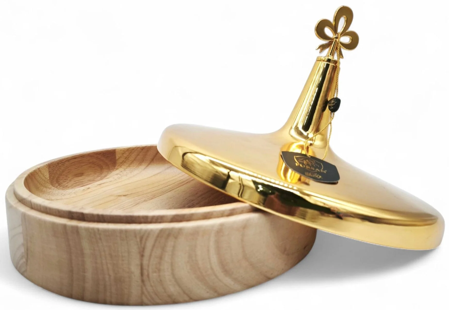Fursan Dates Tray 24Cm Wooden With Gold Lid - Image 4