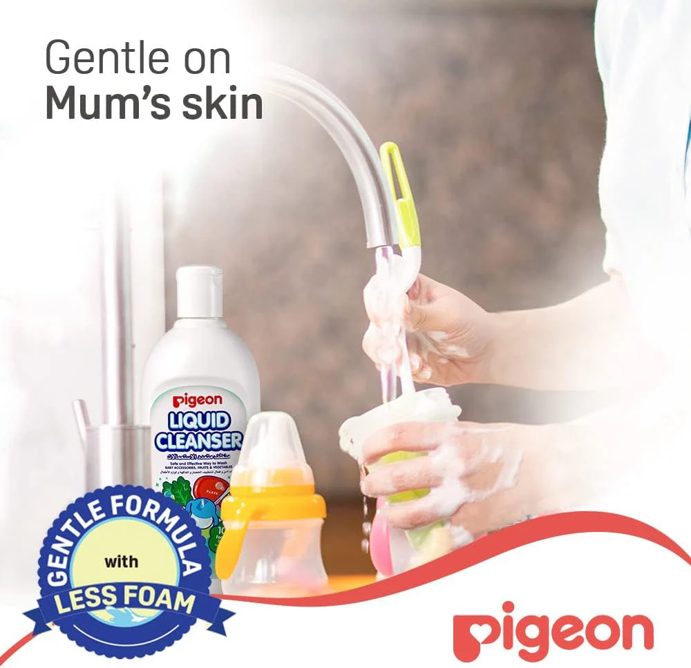 Pigeon Liquid Cleanser, 100% Food Grade Ingredients, Kills 99.99% Bacteria, 450ml - Image 6