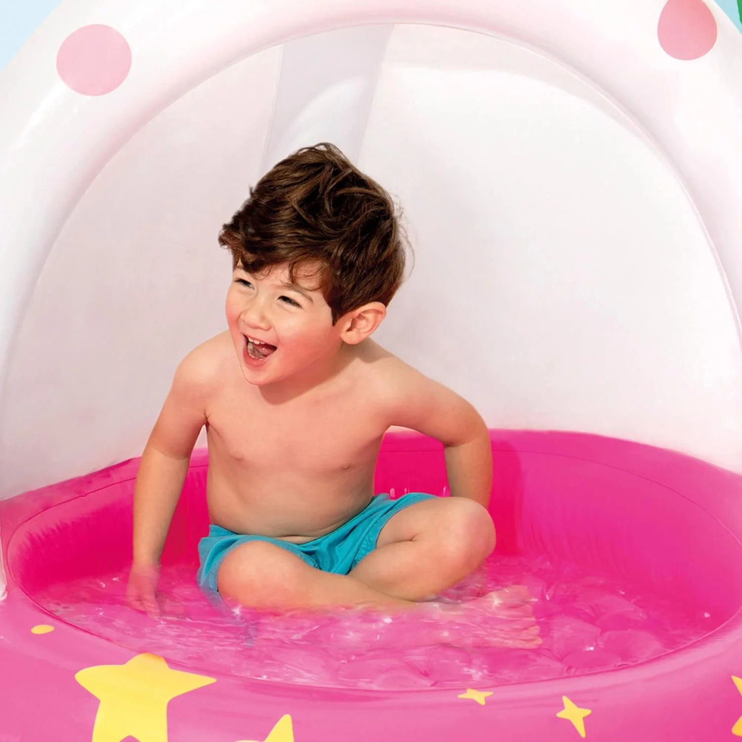 Intex Unicorn Baby Pool with Canopy Shade – 102 × 102 cm - Image 2