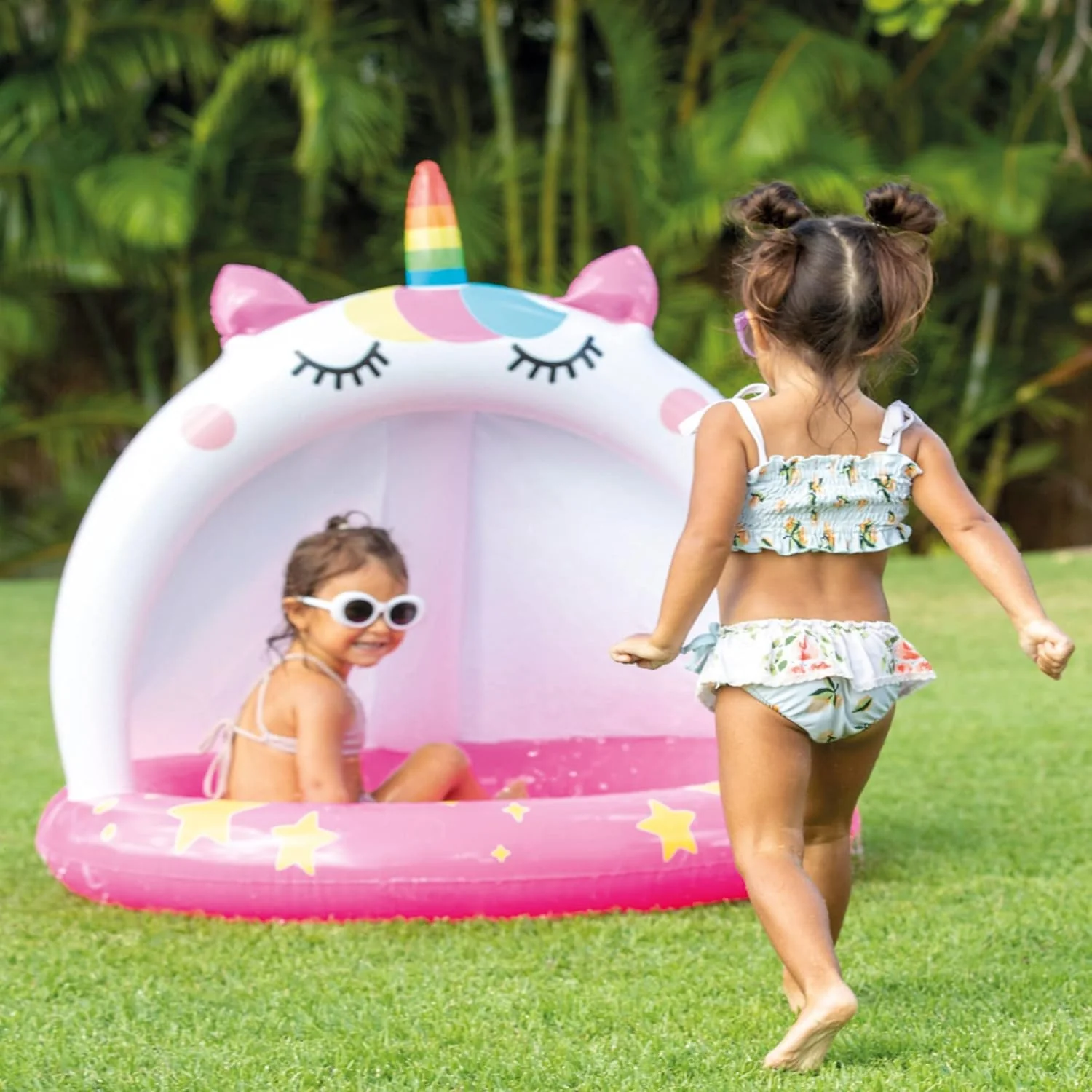 Intex Unicorn Baby Pool with Canopy Shade – 102 × 102 cm - Image 3