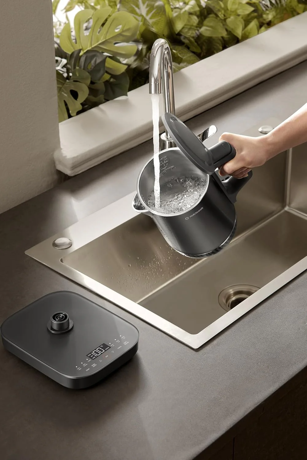 Nutricook 6 in 1 Digital Kettle with temperature control, 1.7 L, 1800W |Stainless Steel | 3D Fast Heating Technology | Cool Touch Exterior | Auto Shut Off, Boil Dry Protection |USK600 - Image 3