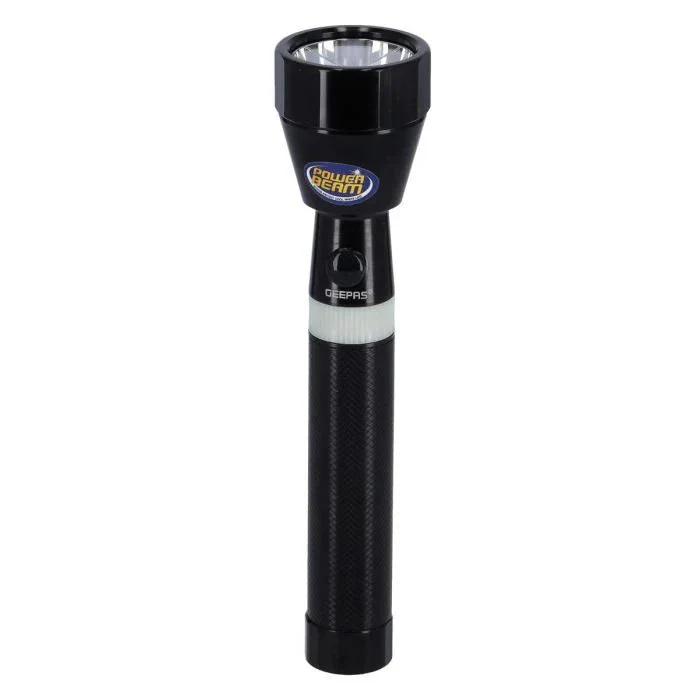 Geepas 4-Piece Rechargeable LED Flashlight Set | 5000mAh Long Battery Life | High Brightness | Strong Black Body for Outdoor Use - Image 3