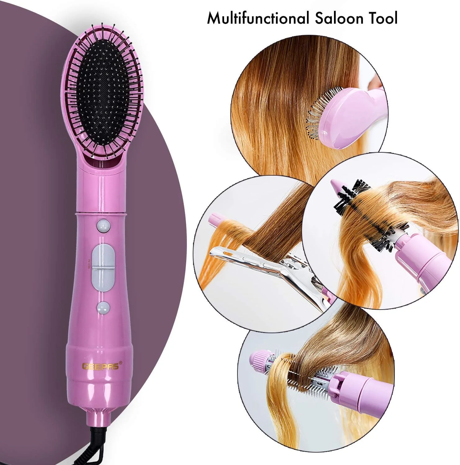 GEEPAS 8 in 1 Hair Styler 750W- GH731 - Image 2