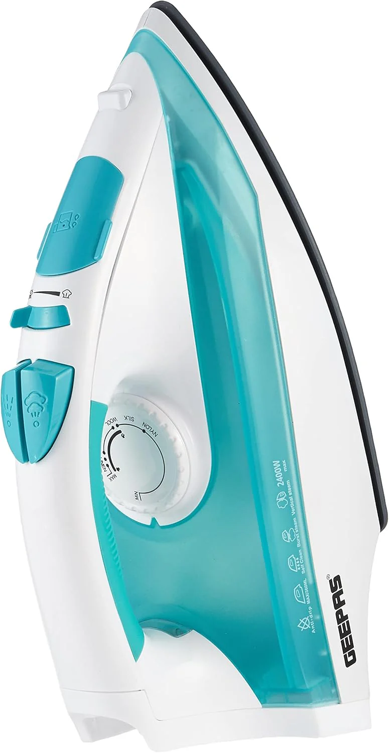 Geepas Cordless/Corded Steam Iron- GSI24015| Wet and Dry Steam Iron Box Handy Design with Powerful Burst Steam, Anti-Drip Function - Image 2