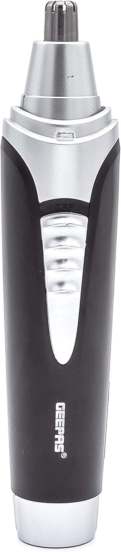 GEEPAS Professional Nose & Ear Trimmer 2 in 1 Eyebrow & Facial Hair Trimmer- GNT8651