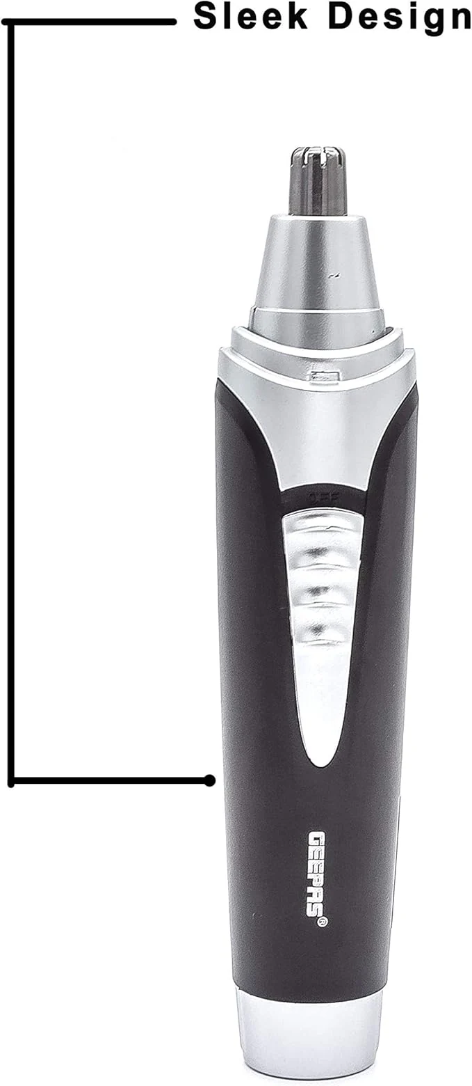 GEEPAS Professional Nose & Ear Trimmer 2 in 1 Eyebrow & Facial Hair Trimmer- GNT8651 - Image 4