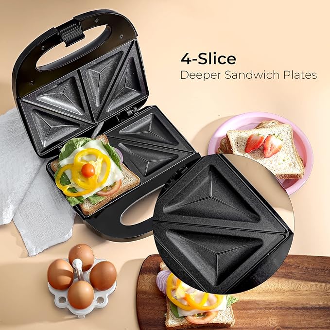Geepas Sandwich Maker - Gsm6002 - Image 3