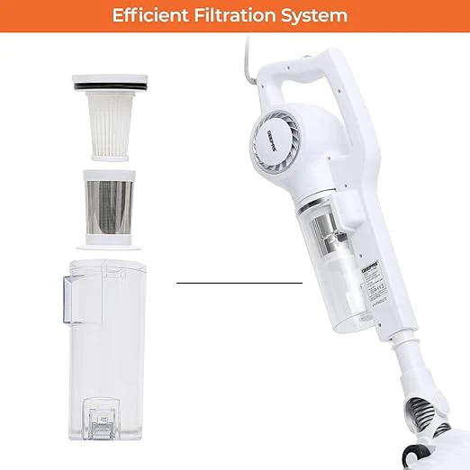 GEEPAS Vacuum Cleaner 0.9L Dust Bag Capacity, 600W Powerful Motor GVC2596N - Image 3