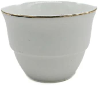 Germax Ceramic 12Pcs Cawa Cup 60ML-White&Gold - Image 3