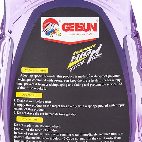Getsun Endurance High Tire Gloss-500ml - Image 4