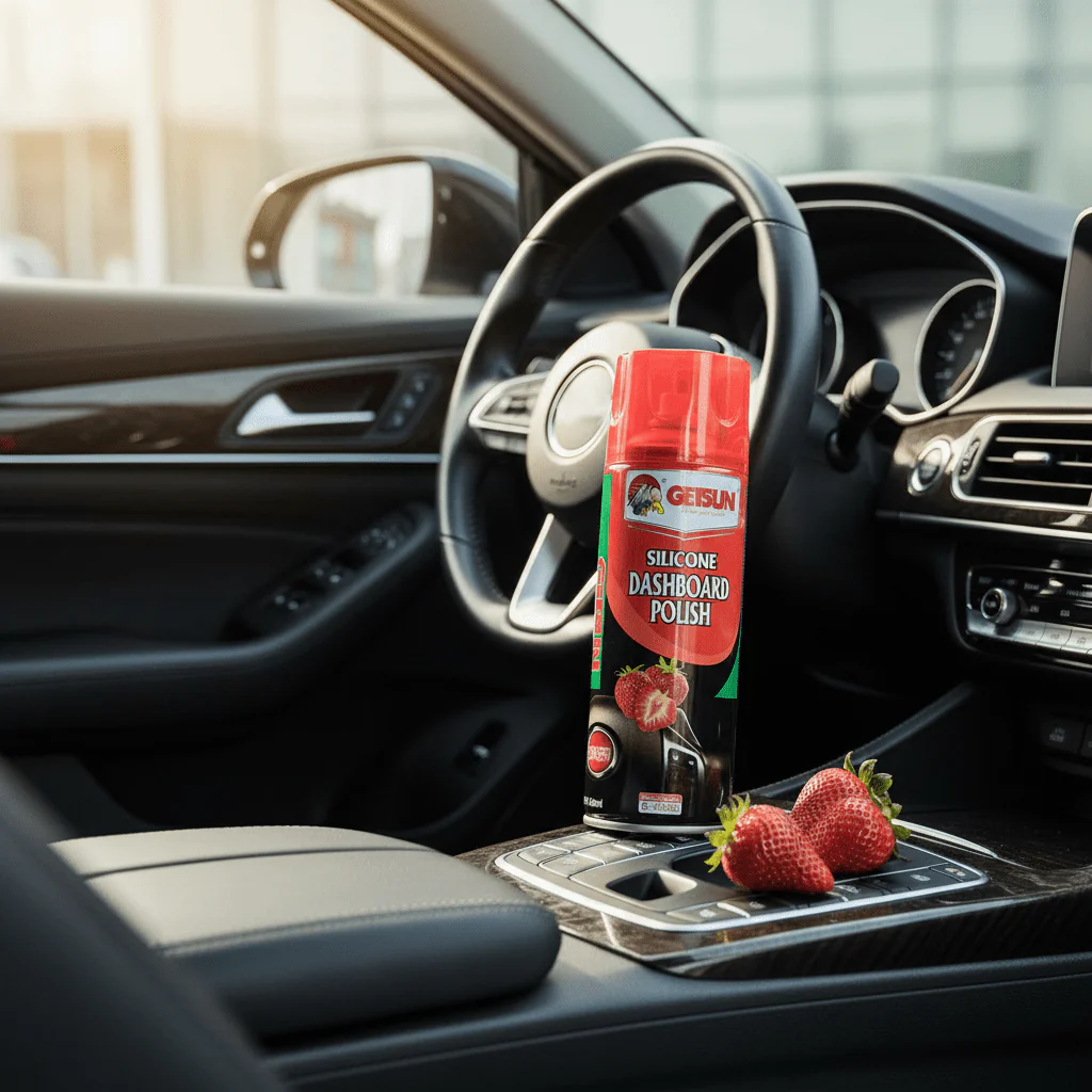 Getsun Silicone Dashboard Polish – Strawberry Scent-450ml - Image 2