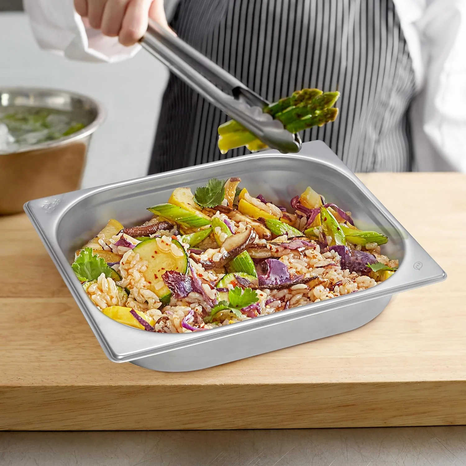 Raj Steel GN Pan | Silver | 32.5 x 26.5 x 6.5 Cm | CS5712 - Image 3