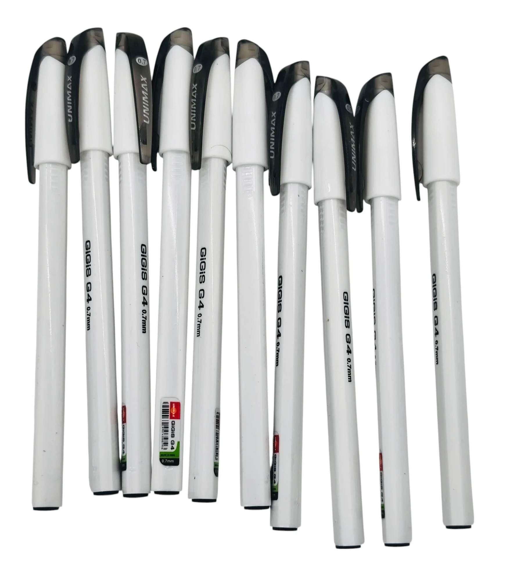 GIGIS 25pcs Unimax G4 0.7mm Ball Point Pen, Black