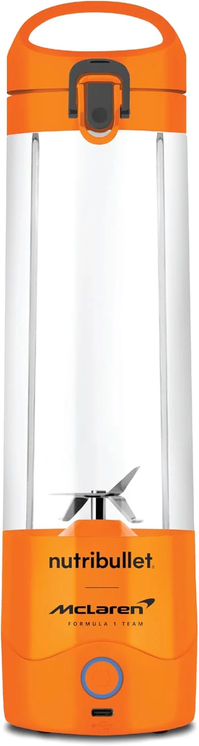 Nutribullet Portable Blender McLaren F1 Team Edition – 590ml Orange, Leak-Proof Lid, Powerful Extractor Blade, USB-C Rechargeable, 15+ Blends, Juices & Smoothies, Model NB-MC475PA - Image 5