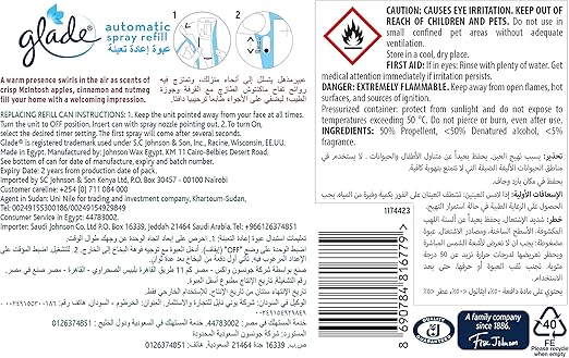 Glade Automatic Spray Refill Apple Cinnamon Air Freshener, For Up To 60 Days Of Automatic Freshness, 269ml - Image 6