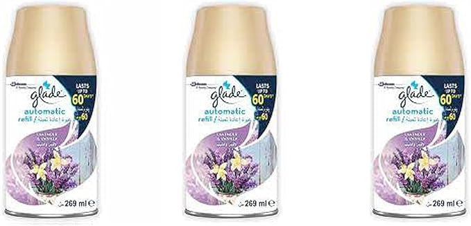 Glade Automatic Spray Refill Morning Freshness Air Freshener, For Up To 60 Days Of Automatic Freshness, 3 x 269ml