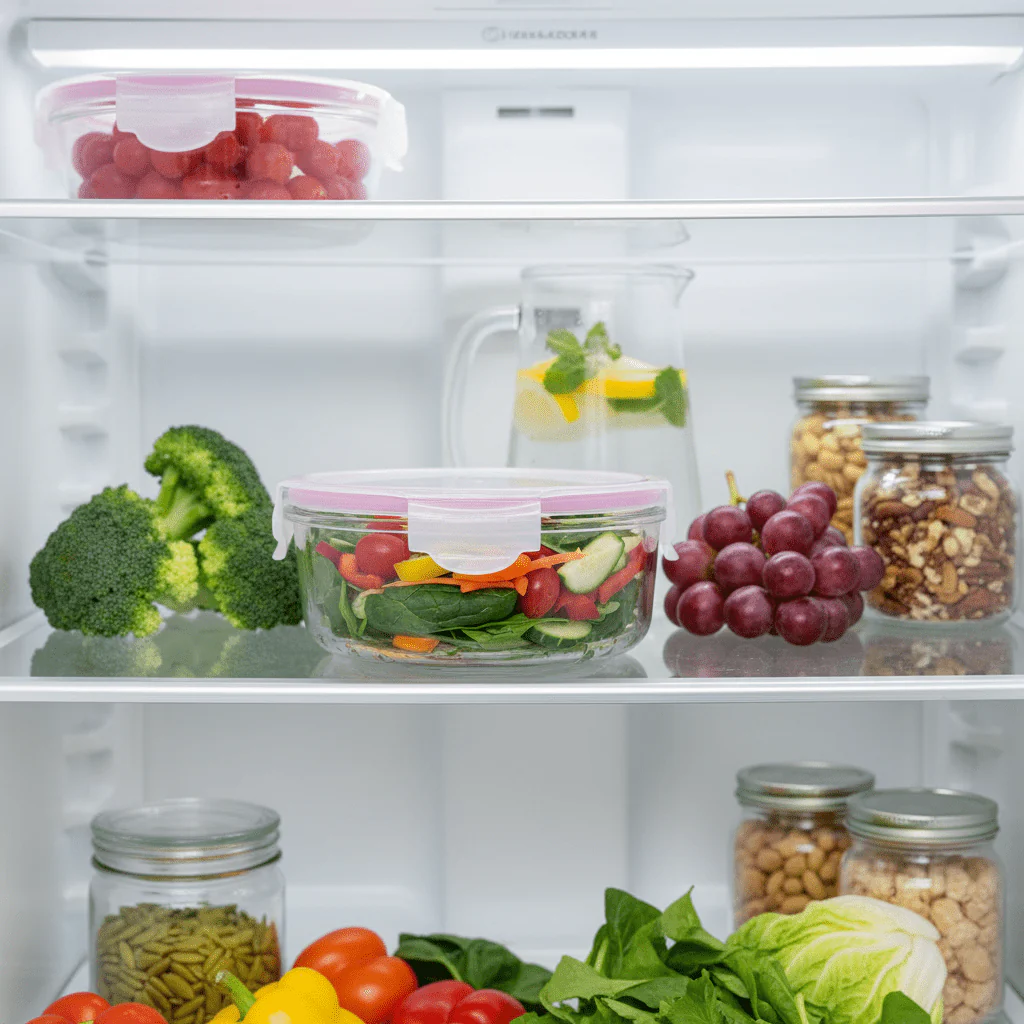 Glasslock Round Glass Food Storage Container with Secure Locking Airtight Lid – Microwave Safe Glass – 720 ml - Image 4
