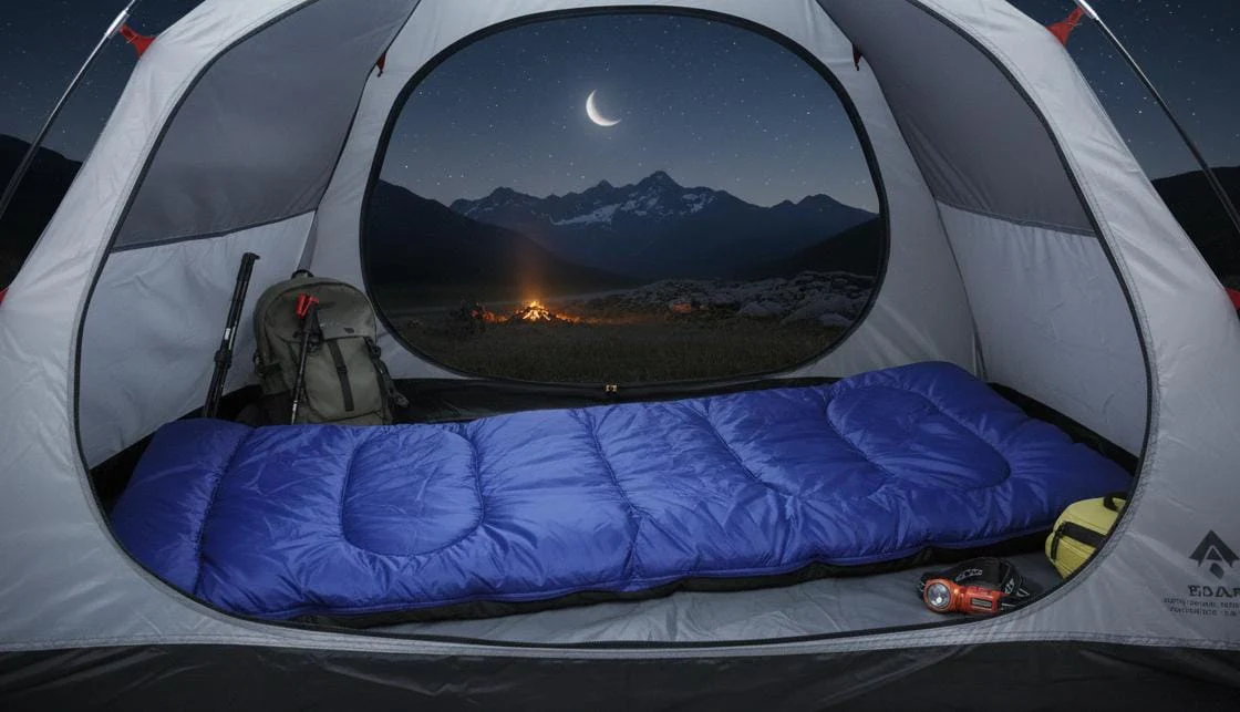 GoCamp Soft Comfort Camping Sleeping Bag – Lightweight Polyester Sleeping Bag for Outdoor & Travel, 190×75 cm - Image 2