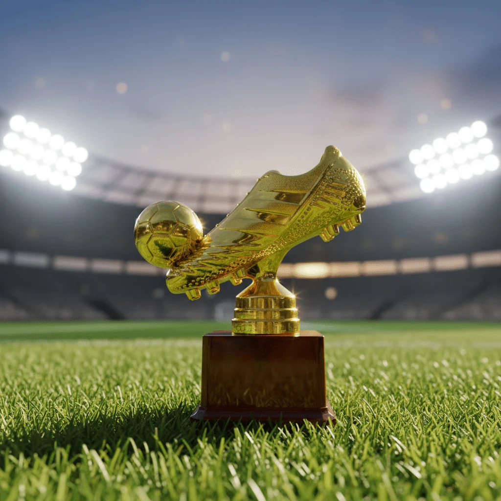 Gold Plastic Football Trophy – Golden Boot & Ball Award | 17×13cm | - Image 2