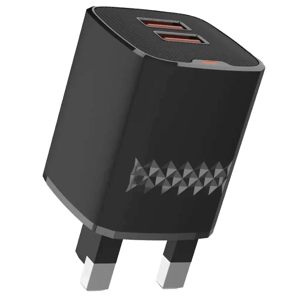 Green Lion Dual Port Wall Charger Uk Plug 2 Usb-A Port Usb-A To Lightning 1M Cable GL-WC60