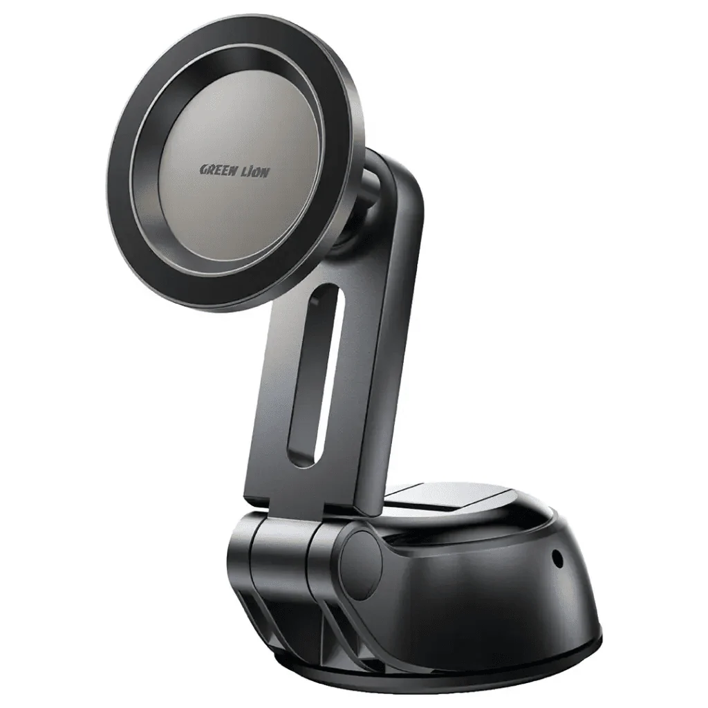Green Lion GX-66 MagSafe Car Phone Holder 360 Rotation, Sturdy Lock Knob - Black