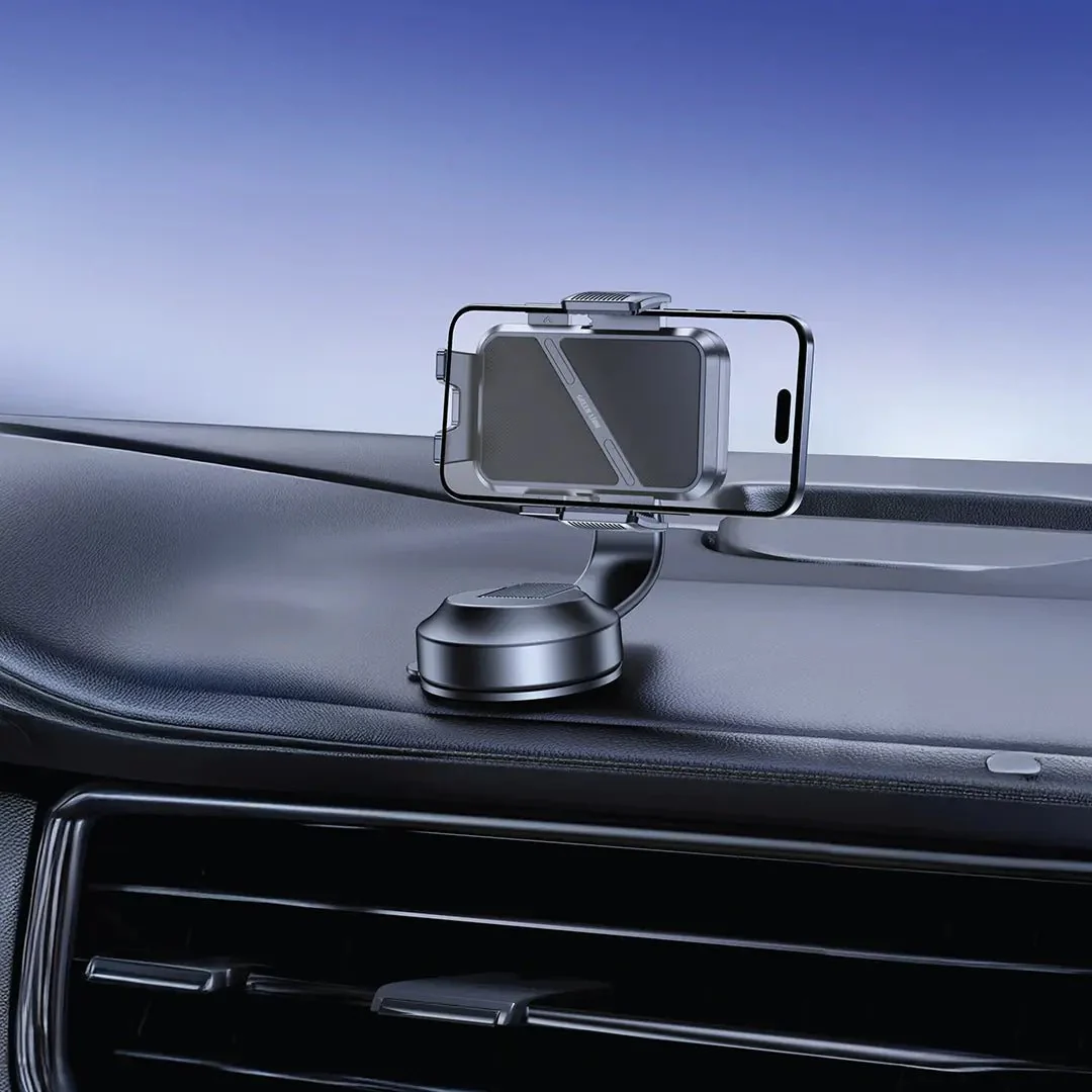 Green Lion GX-74 Suction Phone Holder, Flexible Bendable Arm & 360° Rotation, Universal Car Mount for 4.7" to 6.9" Devices, Washable Suction Cup Base with One-Press Quick Release - Image 2