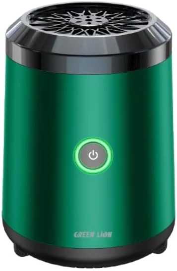 Green Lion Mini Bakhour 2 Incense Burner, Auto Off Feature, Type-C Charging, Compact & Portable, 10-15 Times Working Capacity, Accompanied by Fragrance, 2000mAh Battery (Green)