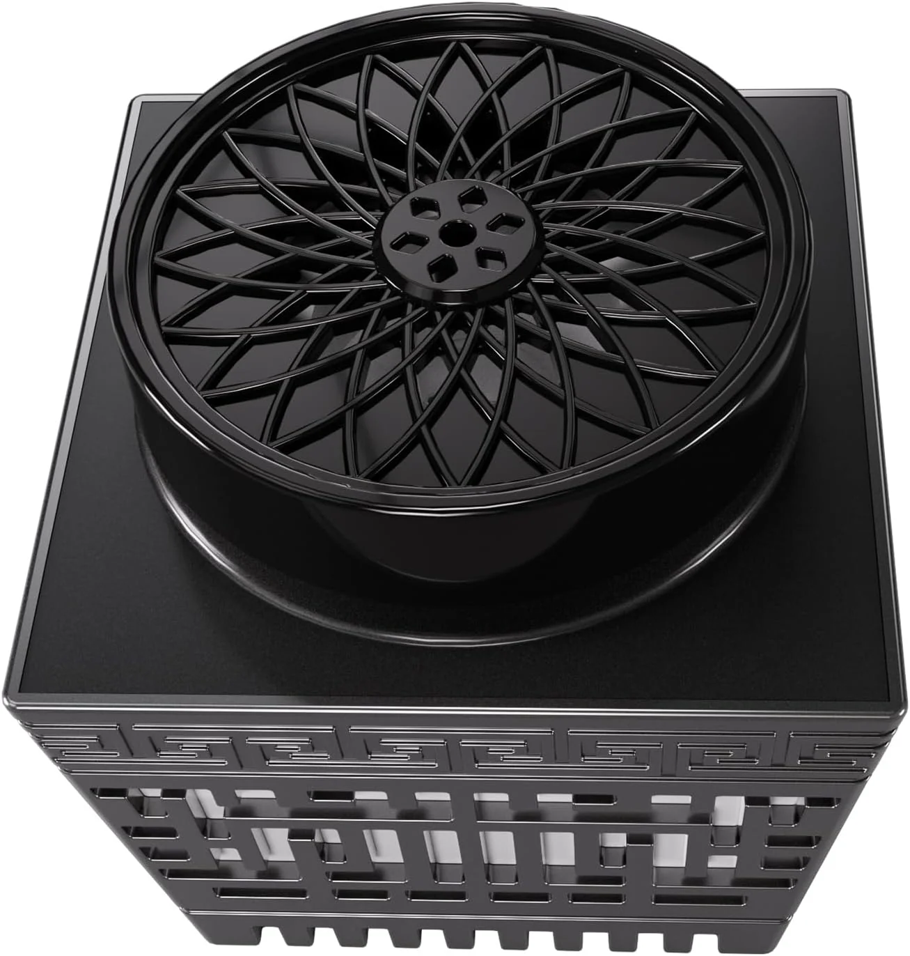 Green Lion Moon Bakhour Quran Speaker, RGB Lights,Remote & App Control,Aromatherapy,Azan Time Setting,Timed Power Off,Quran Learning,5H Play Time,18 Times Incense Diffusing,Car/Home/Office - Black - Image 3