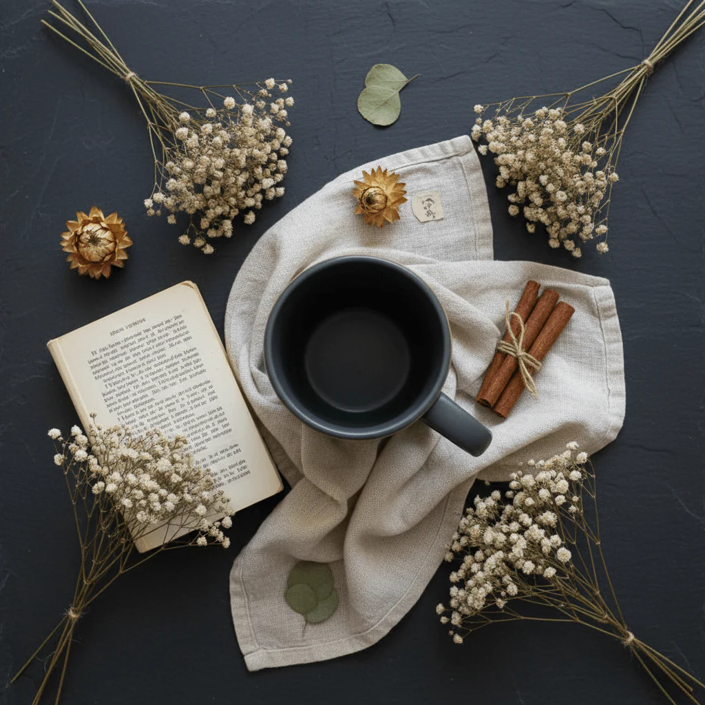 Matte Grey Ceramic Mug with Elegant Handle — 300ml - Image 3