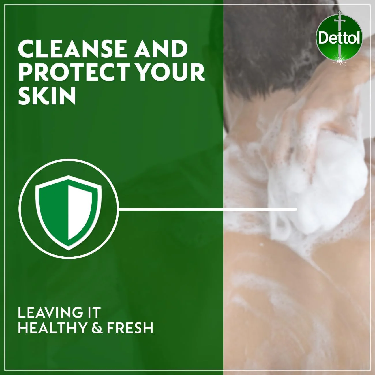 Dettol Original Shower Gel & Body Wash, Pine Scent, 250ml - Image 3