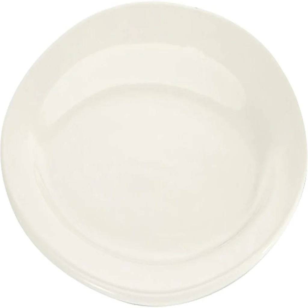Symphony Collection – 46 cm White Ceramic Oval Serving Platter