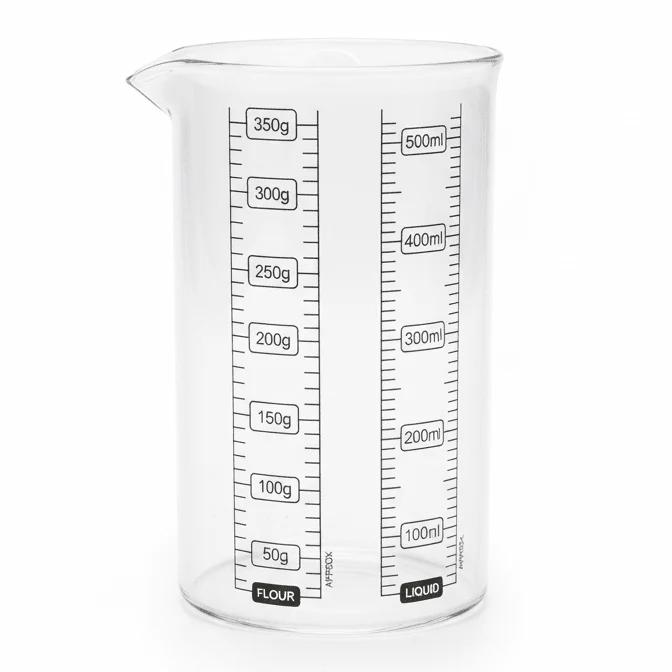 Guardini Premium Glass Measuring Cup – Durable Kitchen Essential for Baking & Cooking – 500 ml