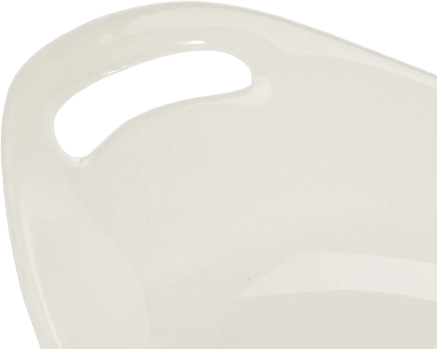 Symphony White Ceramic Oval Gratin Dish – 25 cm Handled Serving Dish - Image 3