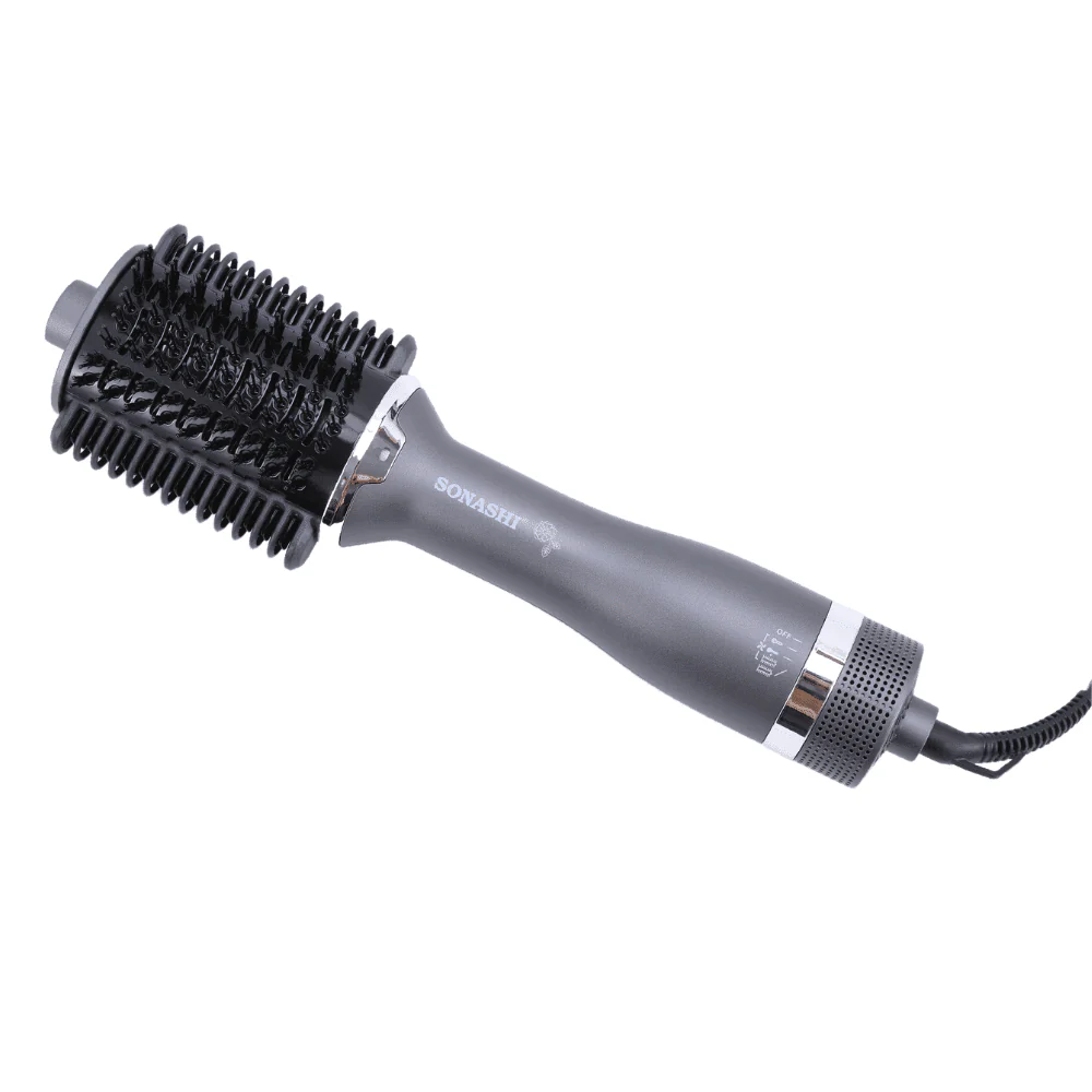 Sonashi 3-in-1 Hot Air Brush with Ceramic Oval Barrel| LED Straightener Indicator & PTC Fast-Heat Comb | 3 Heat & 2 Speed Settings | 1200W DC Motor | 360° Swivel Cord | SHS-2094 - Image 3