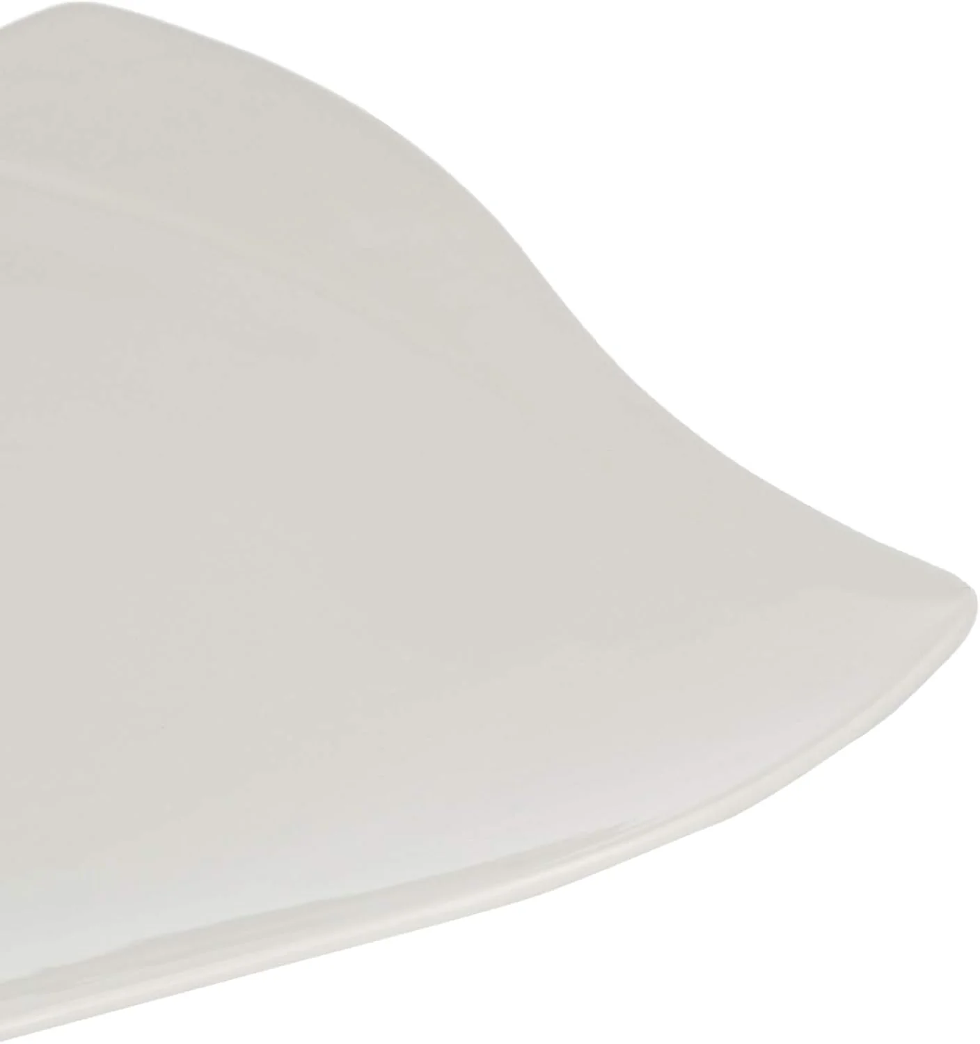 Symphony Collection – 24 x 2.5 cm White Ceramic Wave Plate - Image 3