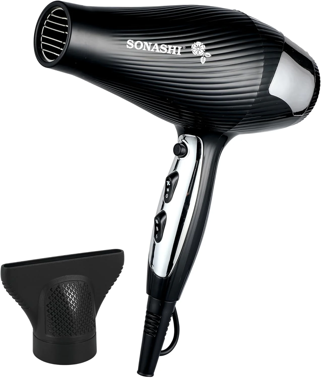 Sonashi 3200W Professional Hair Dryer with Cold & Hot Wind | 2 Speed & 3 Heat Settings with Cool Shot Function | AC Motor for Powerful Performance | Adjustable Airflow & Temperature Control | SHD-3055