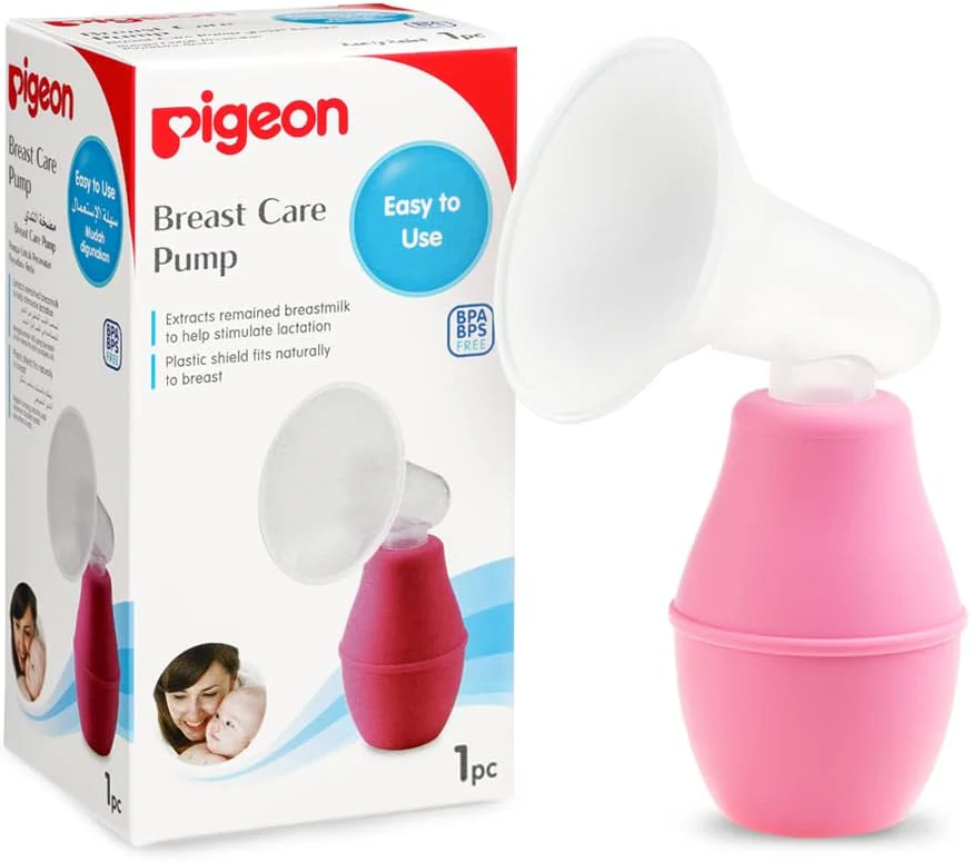 Pigeon Pigeon, Breast Care Pump Plastic, Silicone Rubber, Extracts Remained Breastmilk, Bpa & Bps Free