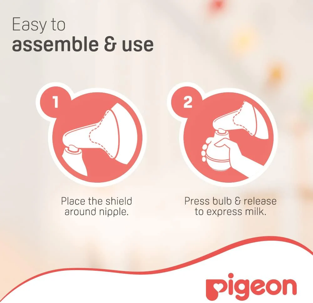 Pigeon Pigeon, Breast Care Pump Plastic, Silicone Rubber, Extracts Remained Breastmilk, Bpa & Bps Free - Image 3