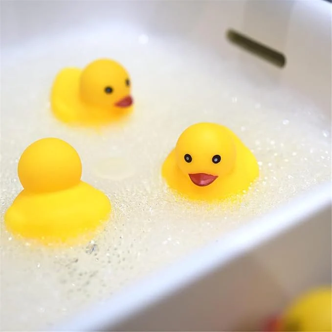 HAJIABAO 9-Piece Colorful Bath Duck Set – Floating Toys for Fun and Safe Bath Time Play - Image 3