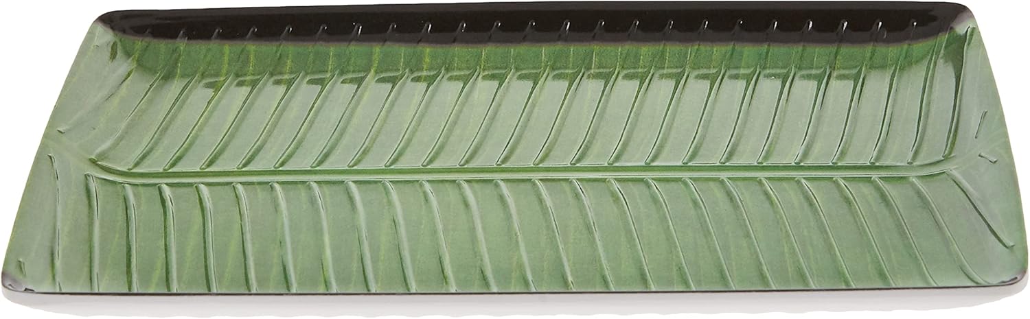 Harmony J136 Melamine Horeca Banana Leaf Medium Plate Green - Image 4