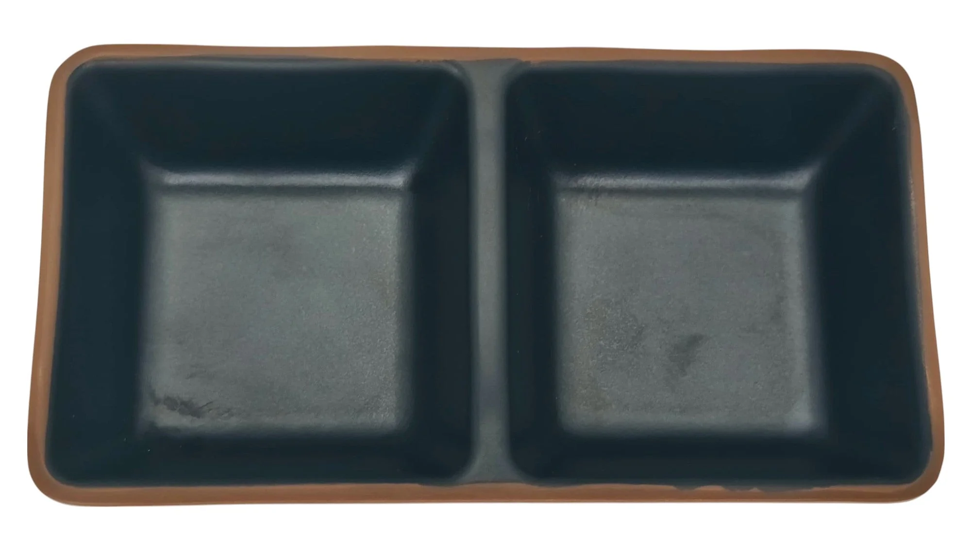HARMONY Melamine 2-Part Sauce Dish 13cm*7cm*3cm, Brown/Black - Image 3